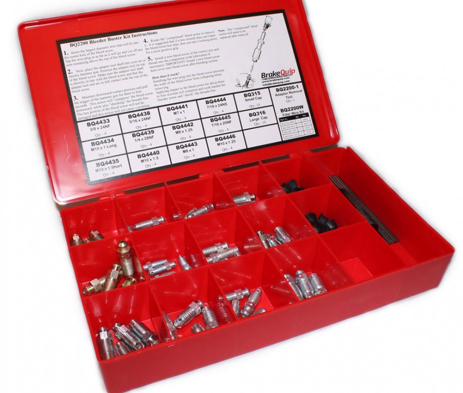 Bleeder Buster Bleed Screw Removal Complete Kit