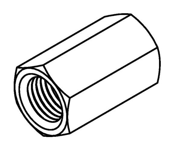 Female Tube Joiner - 3/8 x 24NF