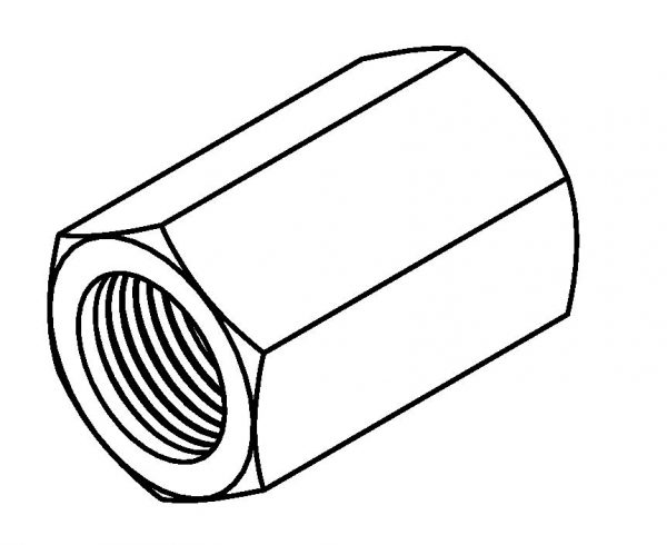 Female Tube Joiner - 1/2 x 20NF