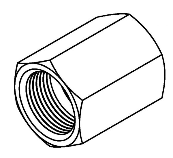 Female Tube Joiner - 5/8 x 18NF