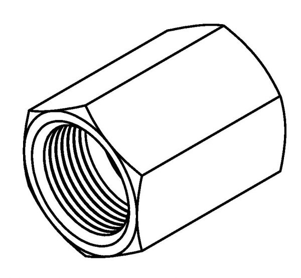 Female Tube Joiner - 9/16 x 18NF