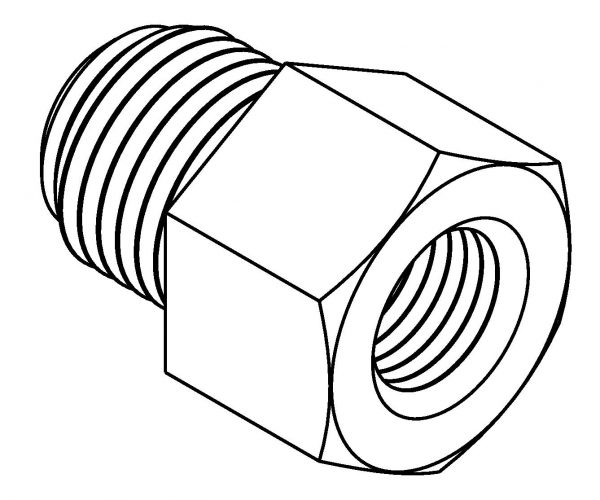 Thread Adaptor 1/2 x 20NF - 3/8 x 24NF
