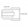 Thread Adaptor 1/2 x 20NF - 7/16 x 24NS - Image 3