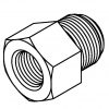 Thread Adaptor 9/16 x 18 - 3/8 x 24NF