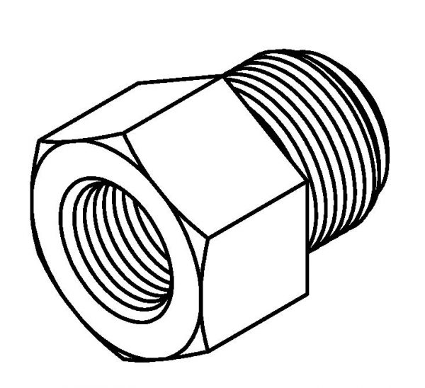 Thread Adaptor 9/16 x 18 - 3/8 x 24NF