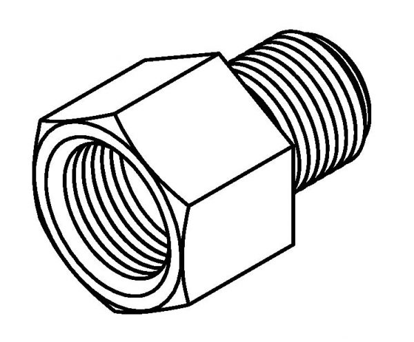 Thread Adaptor 7/16 x 24NS - 1/2 x 20NF