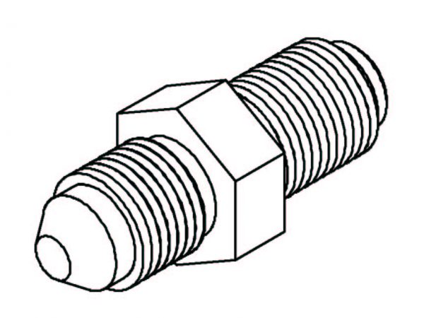 Adaptor 7/16 x 24NS - No. 4 JIC