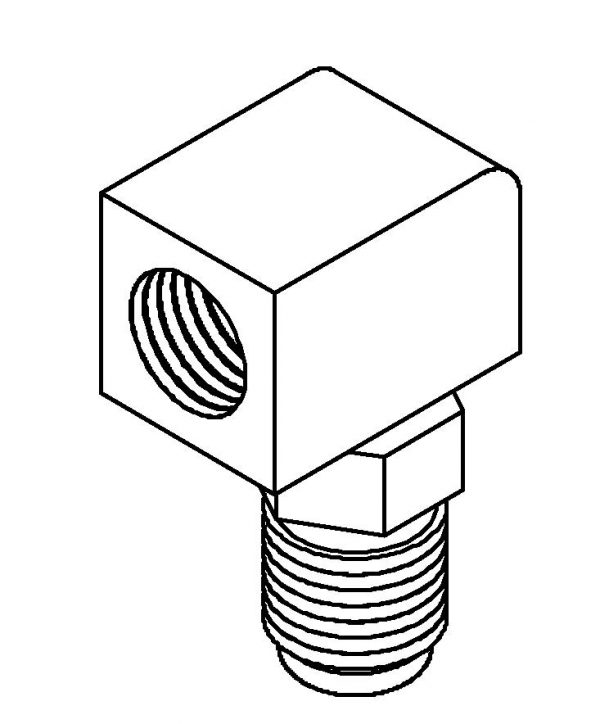 Elbow Swivel - 3/8 x 24NF x 2