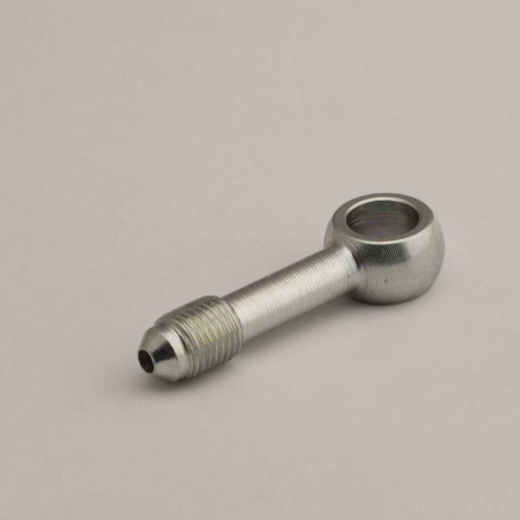 Banjo Adaptor 10mm to No 3 JIC 3/8 x 24 Extended Length