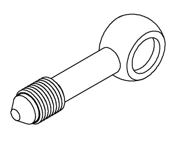 Banjo Adaptor 10mm to No 3 JIC 3/8 x 24 Extended Length - Image 2