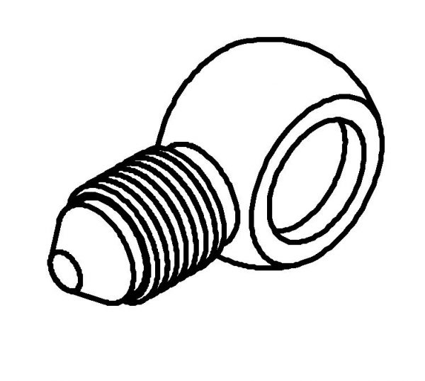 Banjo Adaptor 10mm to No 3 JIC 3/8 x 24 - Image 2