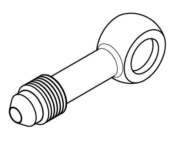 Banjo Adaptor 10mm Banjo to No 4 JIC 7/16 x 20 - Image 2