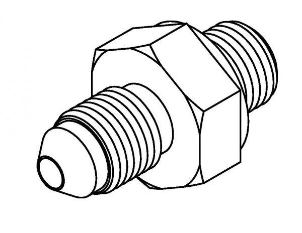 Adaptor 1/8 x 28BSPP - No. 3 JIC