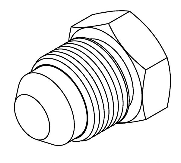 Braze On Fitting  10mm Tube