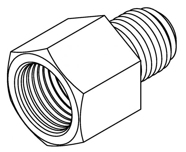 Thread Adaptor 3/8 x 24NF - 1/8 x 27NPT