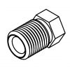Brake Line Fitting Male  7/16 x 24NS 1/4
