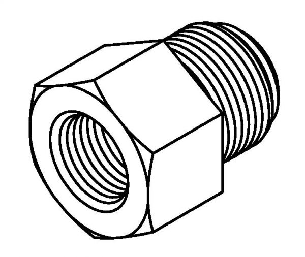 Thread Adaptor 9/16 x 18NF - 3/8 x 24NF  DPS