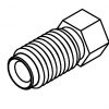 Brake Line Fitting  Male 3/8 x 20BSF 3/16 - Image 2