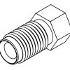 Brake Line Fitting Male  M9 x 1mm 3/16