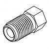 Brake Line Fitting Male  M10 x 1mm 3/16