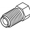 Brake Line Fitting Male  M10 x 1.25mm 3/16