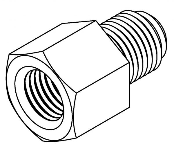 Thread Adaptor M10 x 1mm  - 3/8 x 24NF