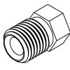 Brake Line Fitting Male  Short 3/8 x 24NF 3/16