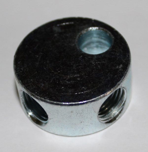 3 Way TubeTee 3/8 x 24 Thread