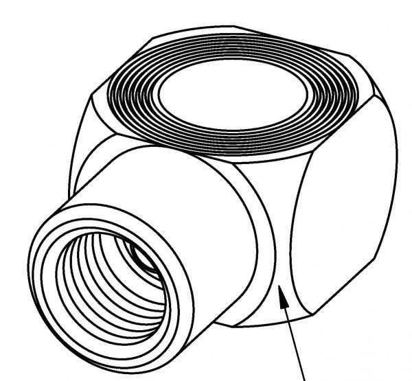 Banjo Union 10mm Banjo Hole to 3/8 x 24NF port - Image 2