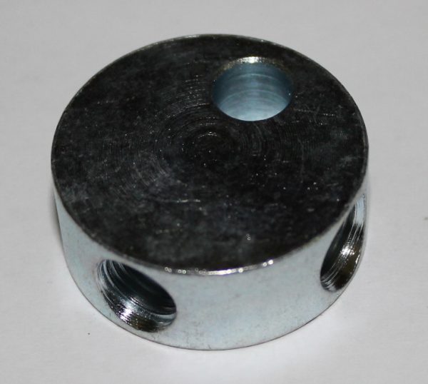 3 Way Tube Tee - 3/8x24NF  DPS  - 5/16" mount hole