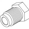 Brake Line Fitting Male  M12 x 1.0mm 1/4 DIN