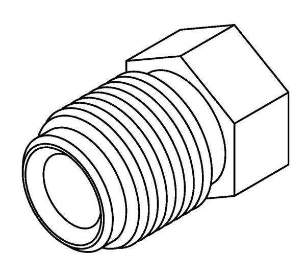 Brake Line Fitting Male  M12 x 1.5mm 6mm