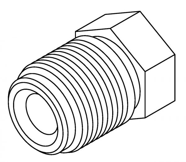 Brake Line Fitting Male  M14 x 1.5mm 6mm