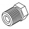 Brake Line Fitting Male  1/2 x 20NF 3/16