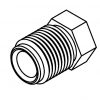 Brake Line Fitting Male  M14 x 1.5mm 5/16