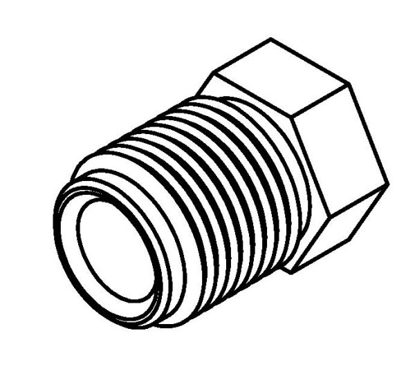 Brake Line Fitting Male  M14 x 1.5mm 5/16