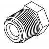 Brake Line Fitting Male  M18 x 1.5mm 5/16