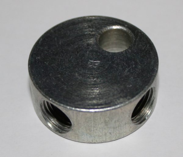 3 Way Tube Tee - M10 x 1 - 10mm mount hole