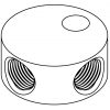 3 Way Tube Tee - 7/16 x 24NS - 3/8