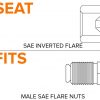 3 Way Tube Tee - M10 x 1 - 10mm mount hole - Image 3